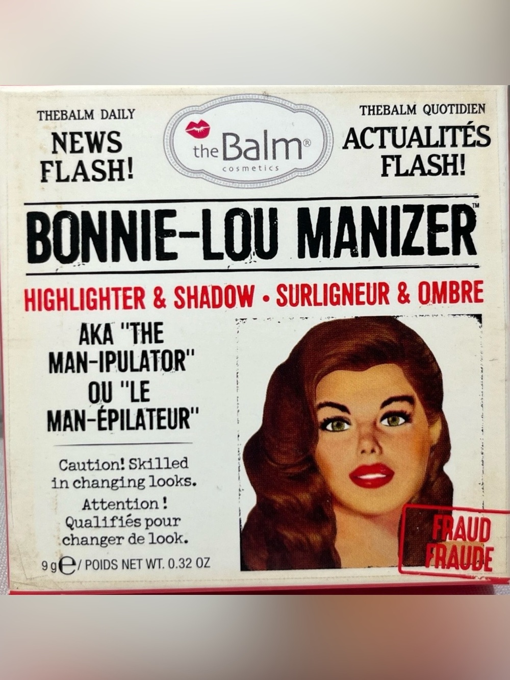 theBalm Bonnie-Lou Manizer Highlighter & Shadow, 0.32 oz. New sealed in box